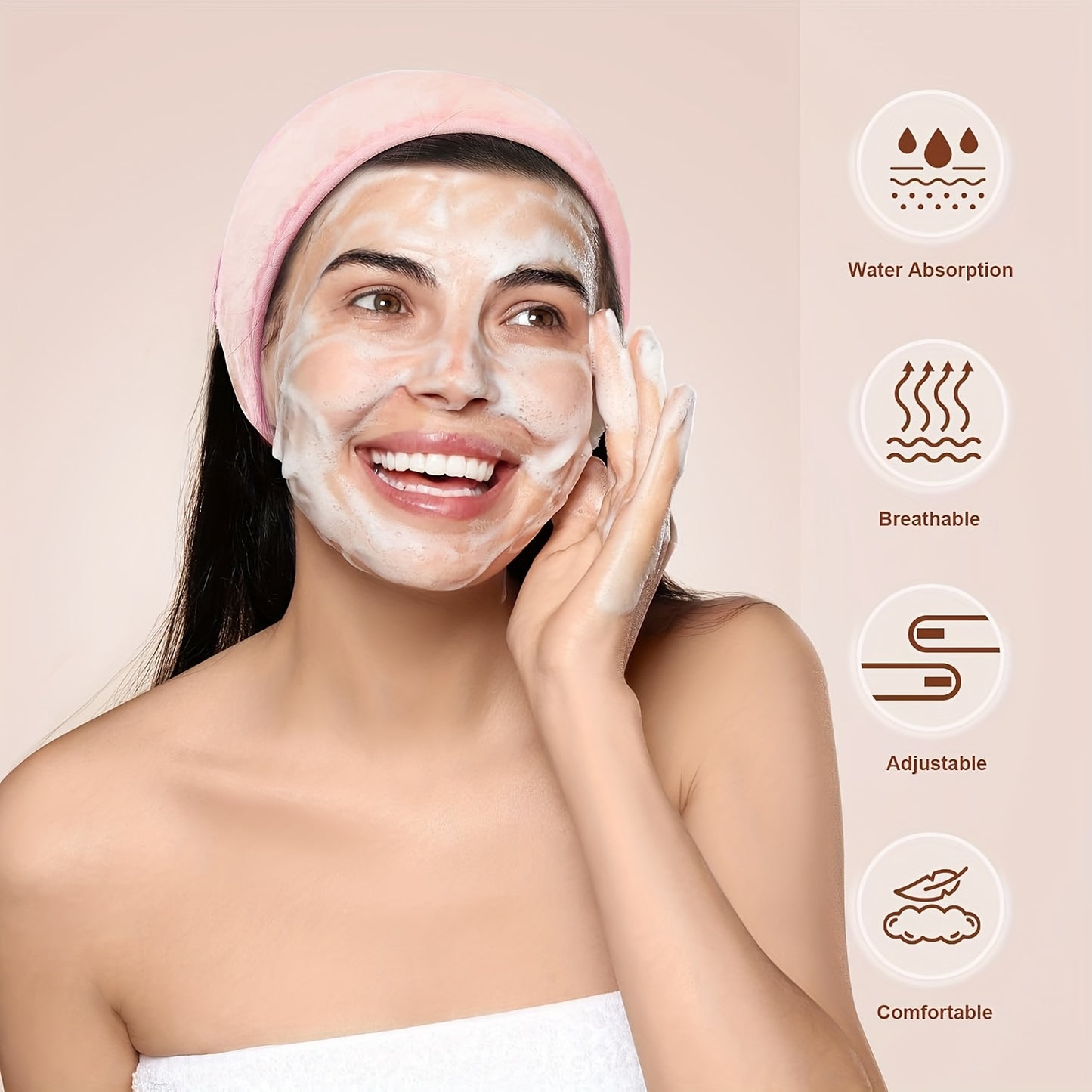 Headband & Wristbands for Face Washing