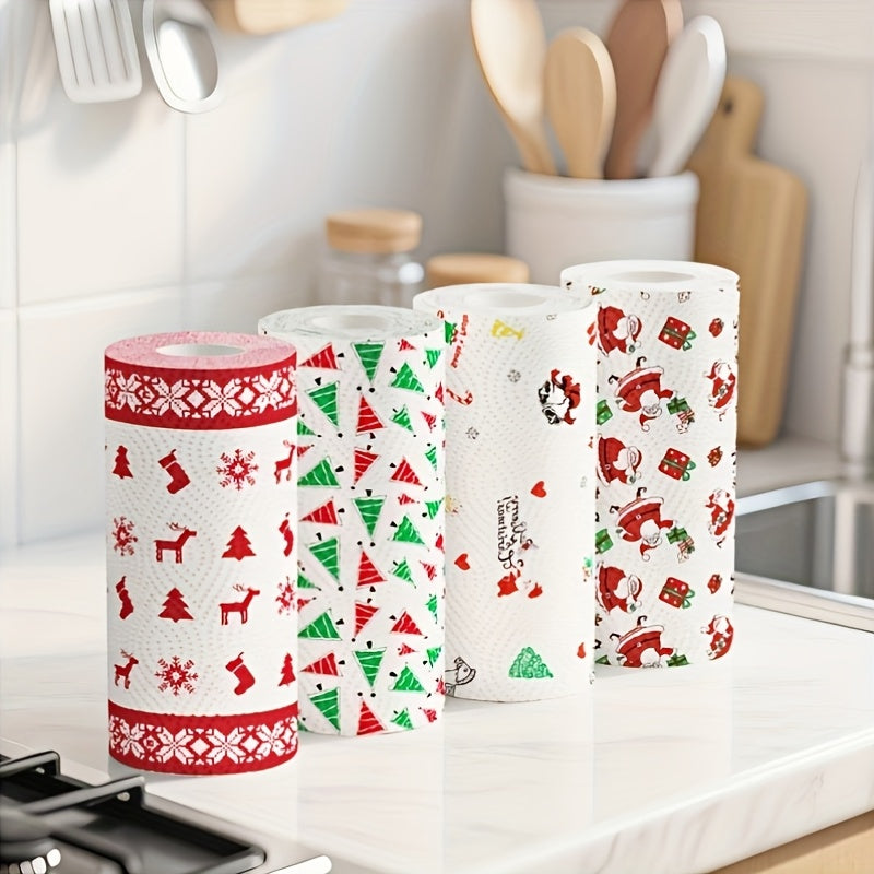 Thickened 3-Layer Christmas Kitchen Paper