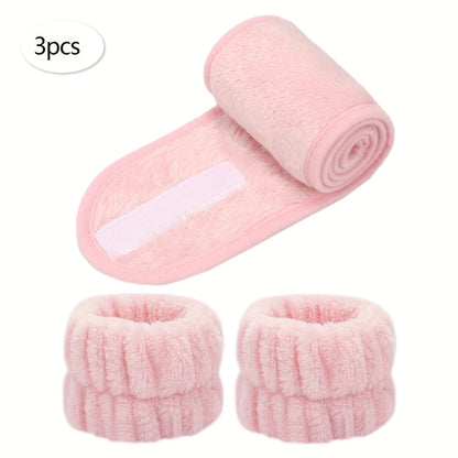 Headband & Wristbands for Face Washing