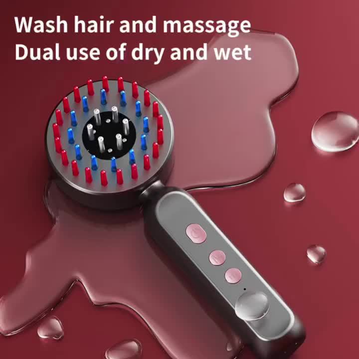 Portable Electric Scalp Massager with Essential Oil Applicator