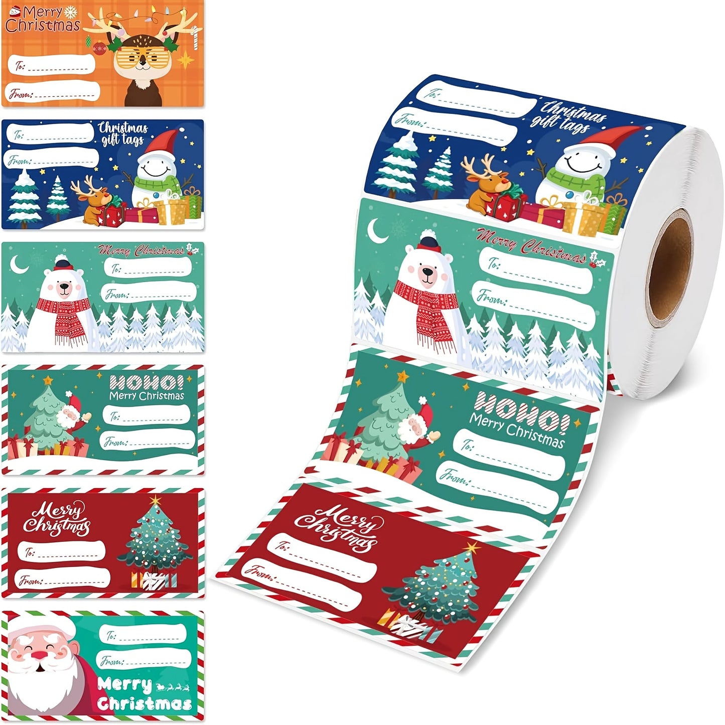 Self-Adhesive Christmas Gift Stickers