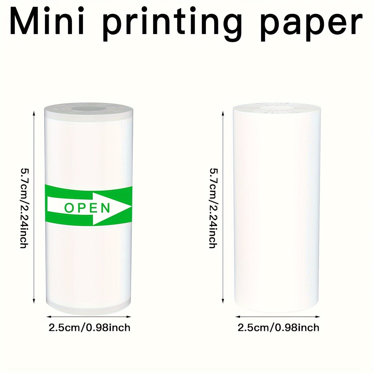 White Thermal Paper Stickers