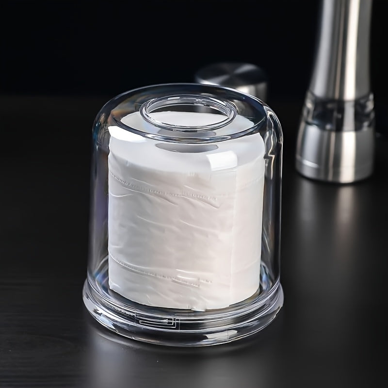 Acrylic Round Transparent Tissue Box