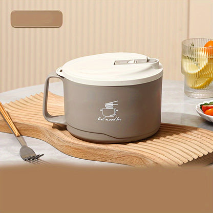 Stainless Steel Instant Noodle Bowl With Cover