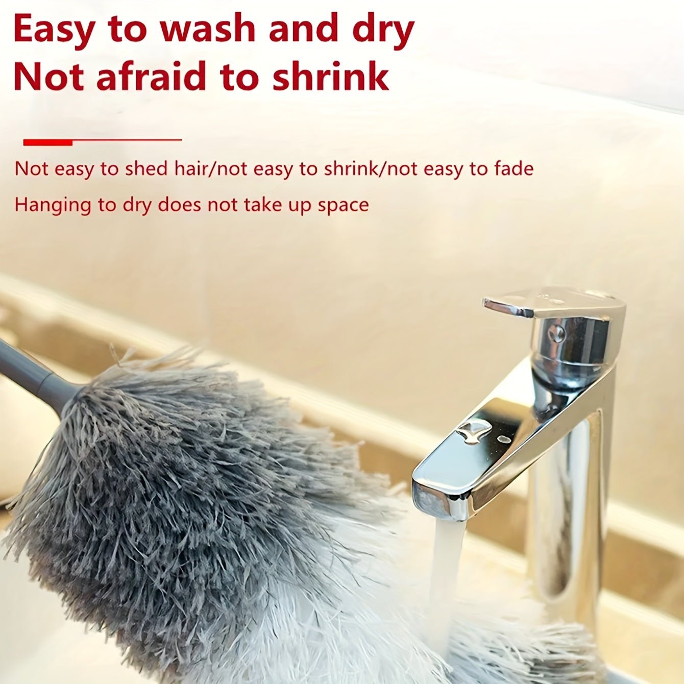 Bendable and Washable Stainless Steel Feather Duster - HazMarket