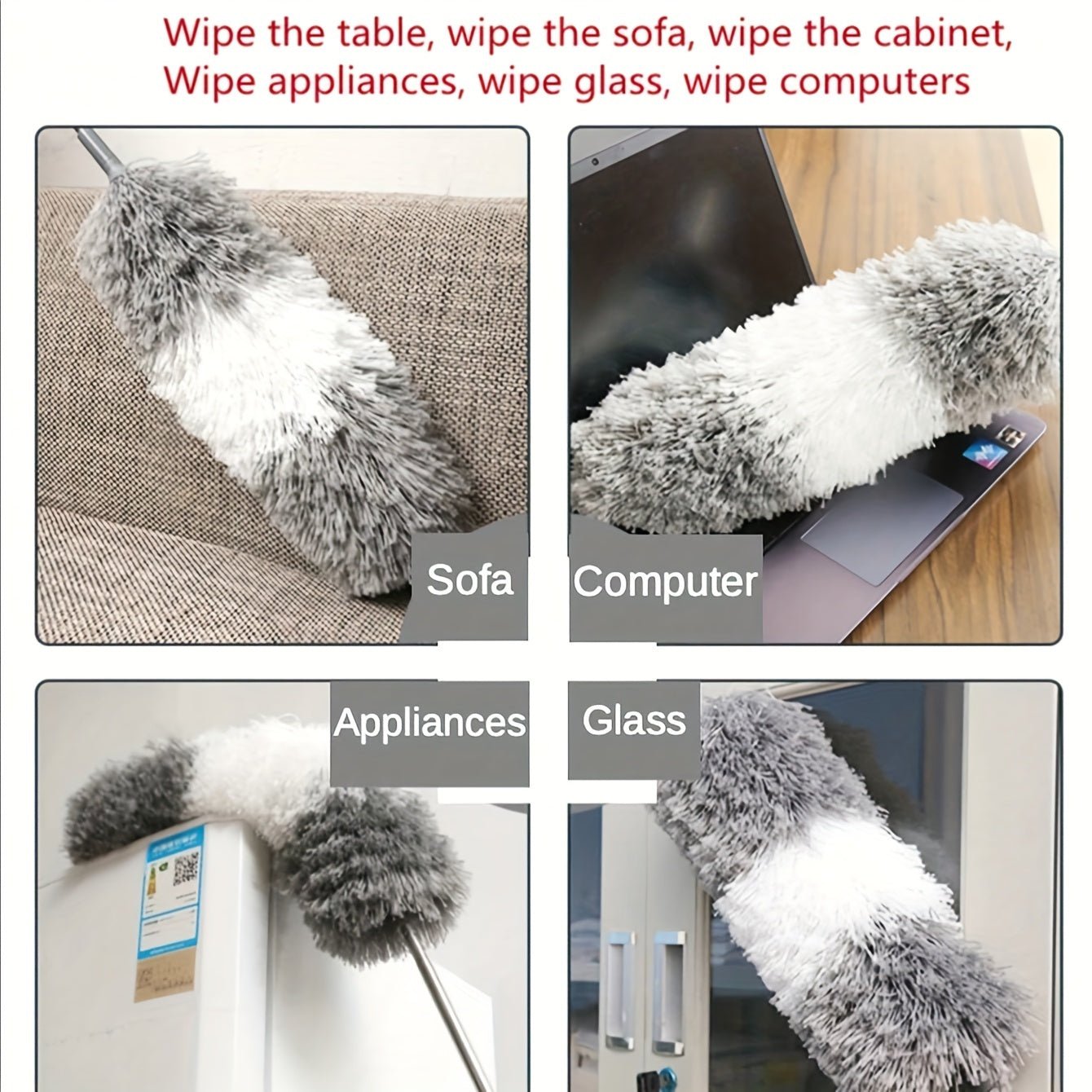 Bendable and Washable Stainless Steel Feather Duster - HazMarket