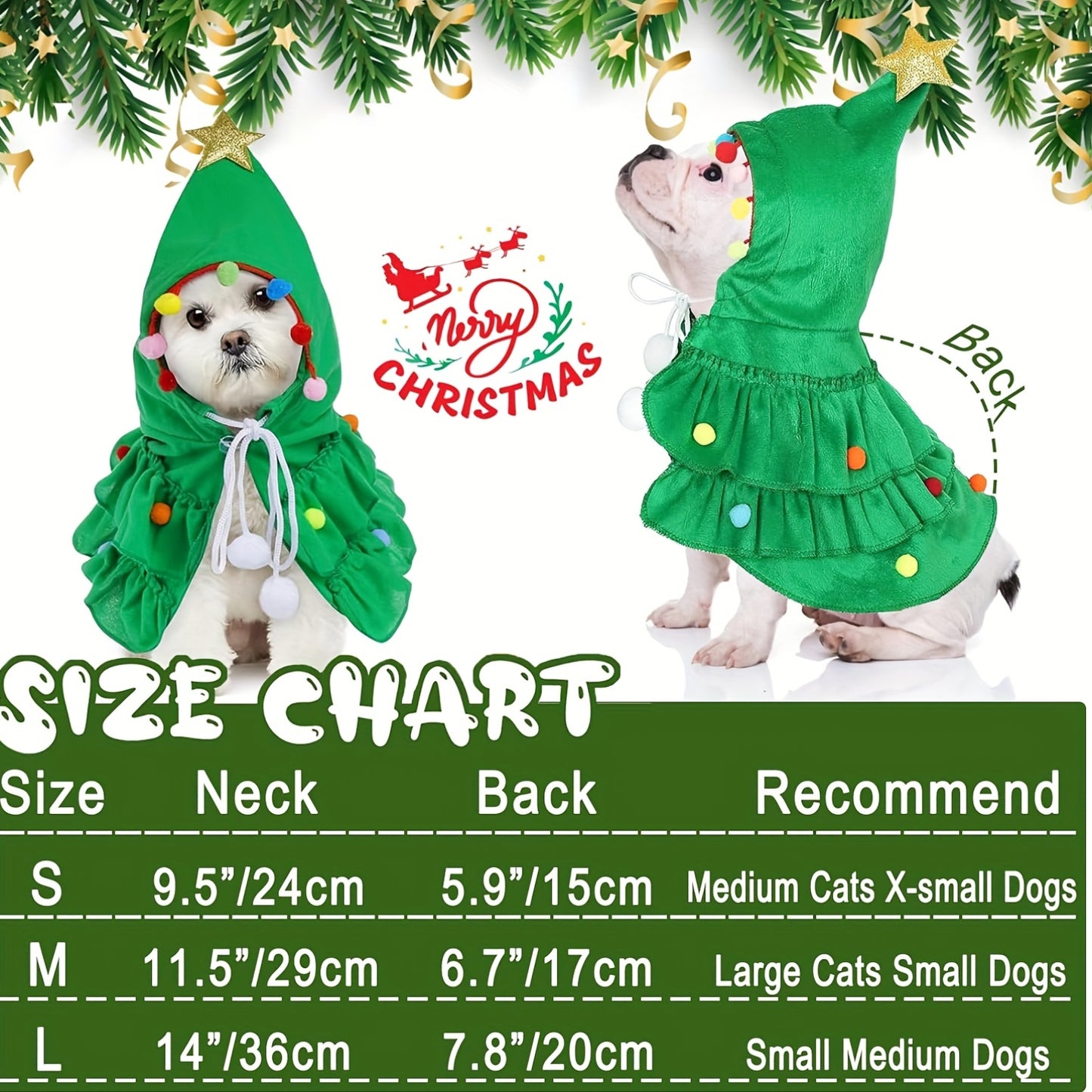 Christmas Tree Pet Costume
