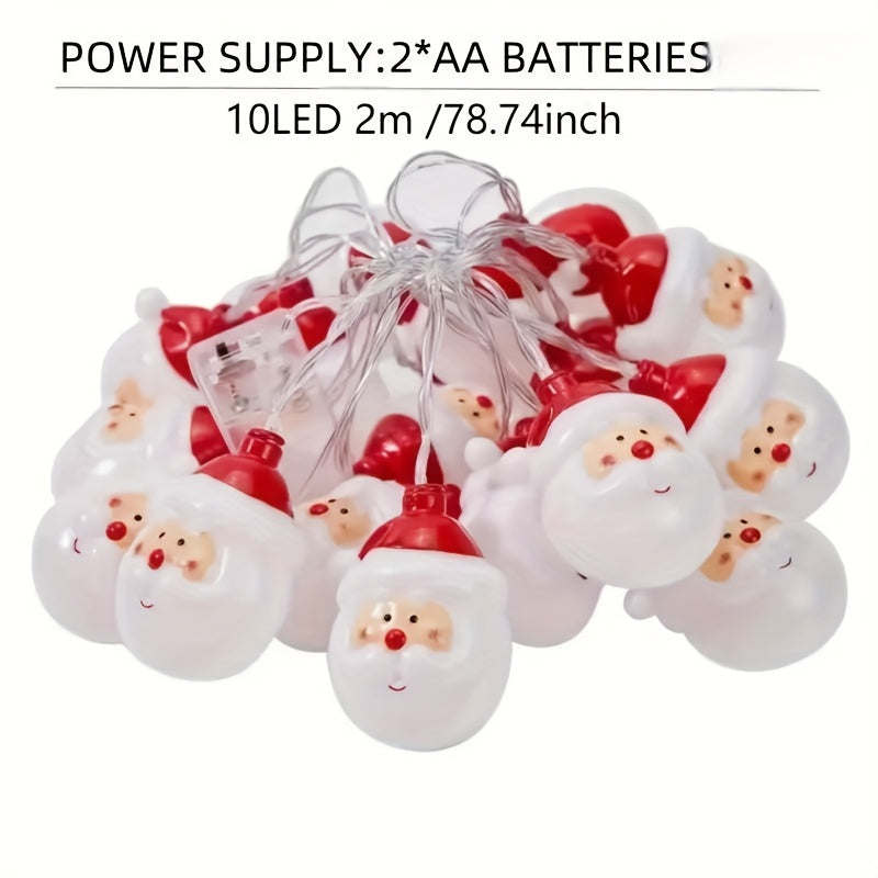 Santa Claus Christmas String Lights