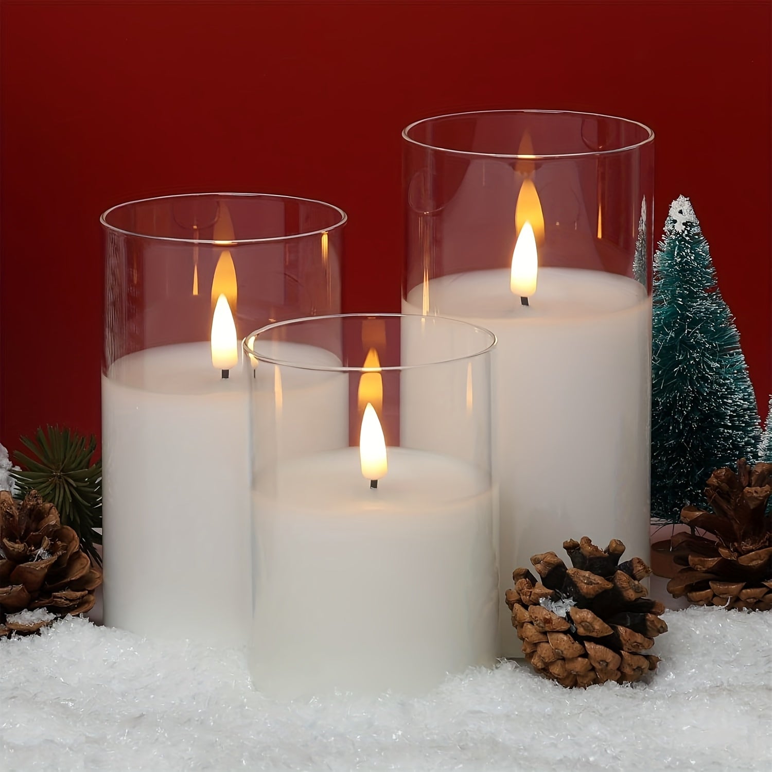 3pcs Flameless LED Electronic Candles