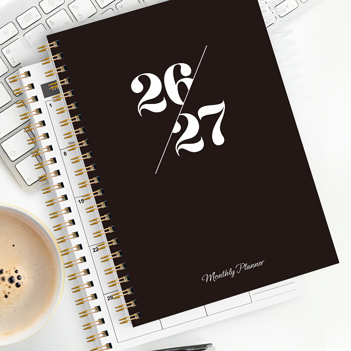 2026-2027 Two-Year Monthly Planner with Spiral Binding & Cover