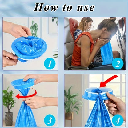 10pcs Leak-Proof Disposable Vomit Bags for Travel
