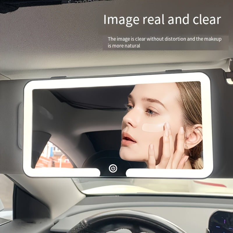 Car Visor Mirror with LED Light