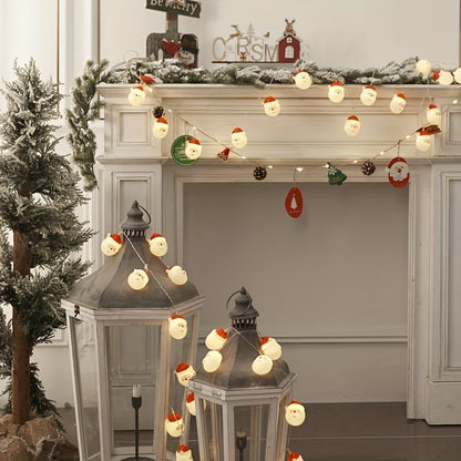 Santa Claus Christmas String Lights