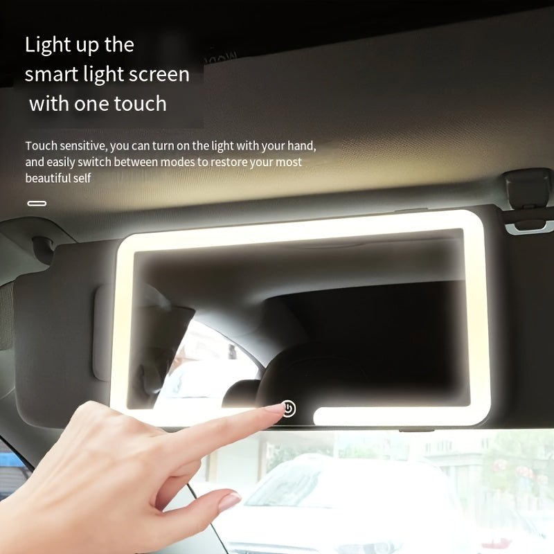 Car Visor Mirror with LED Light - HazMarket