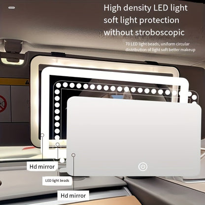 Car Visor Mirror with LED Light - HazMarket