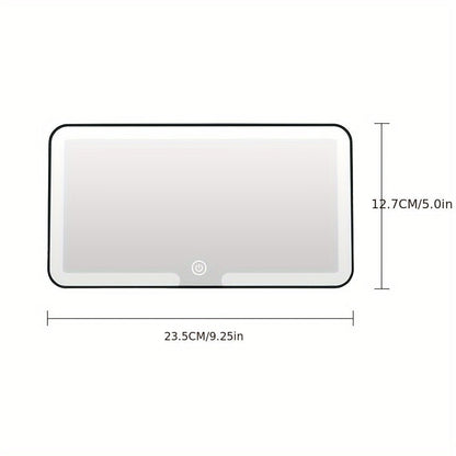 Car Visor Mirror with LED Light - HazMarket