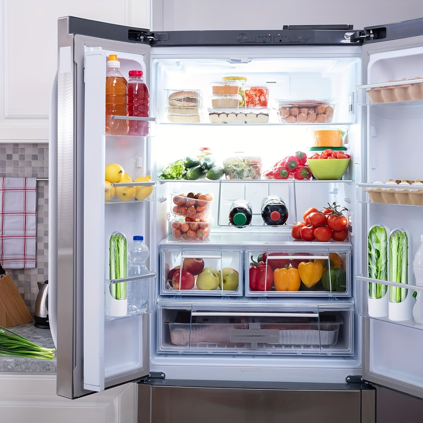 1pc Herb Keeper for Refrigerator
