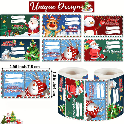 Self-Adhesive Christmas Gift Stickers