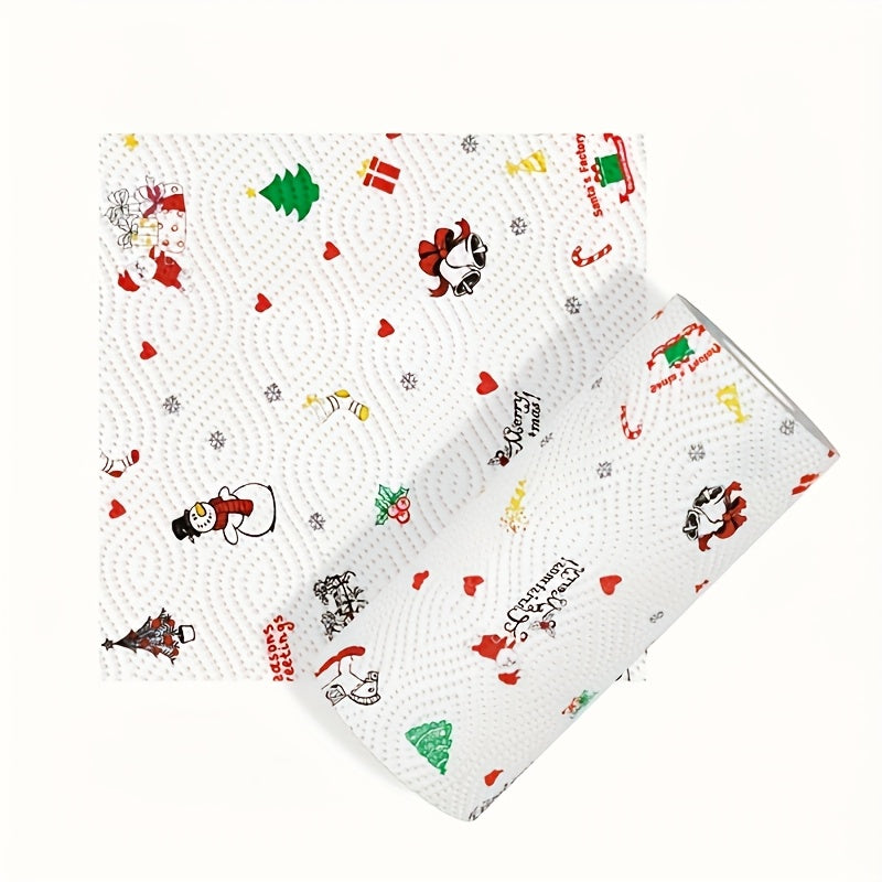 Thickened 3-Layer Christmas Kitchen Paper