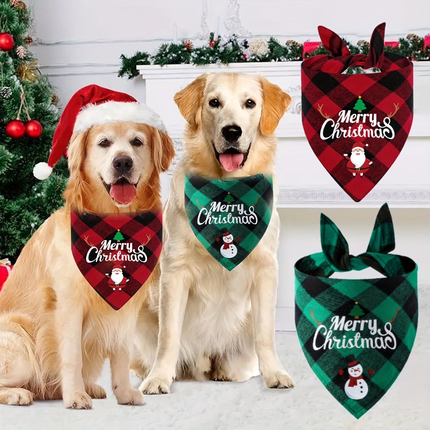 Christmas Dog Bandana Scarf - HazMarket