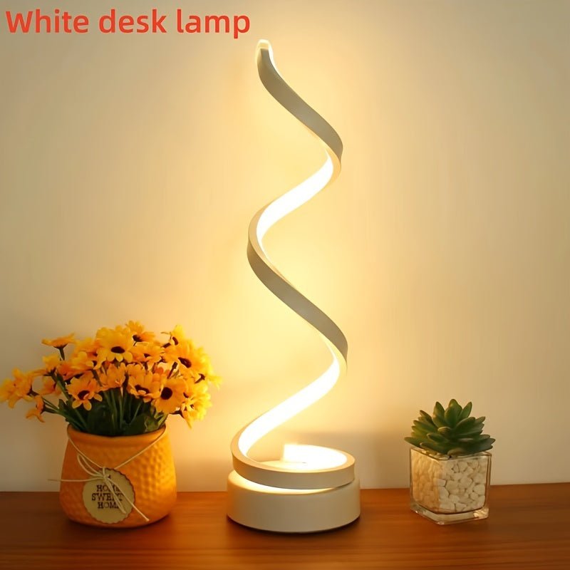 Classic Spiral Decorative Table Lamp For Office or Bedroom Bedside - HazMarket