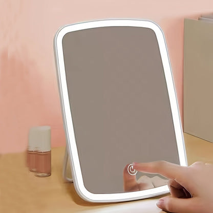 Compact LED Makeup Mirror with Touch Sensor and 3 Lighting Modes - HazMarket