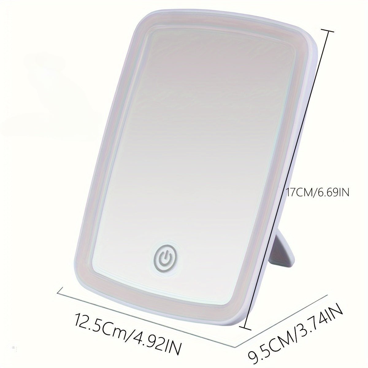 Compact LED Makeup Mirror with Touch Sensor and 3 Lighting Modes - HazMarket