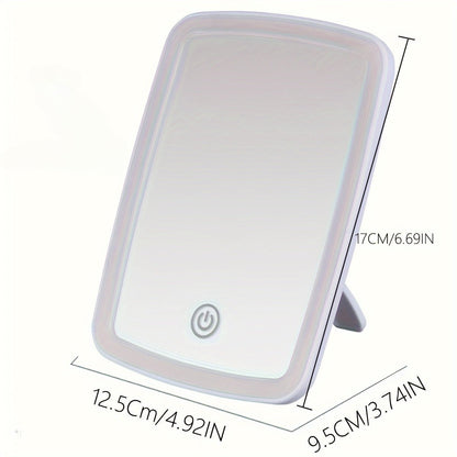 Compact LED Makeup Mirror with Touch Sensor and 3 Lighting Modes - HazMarket