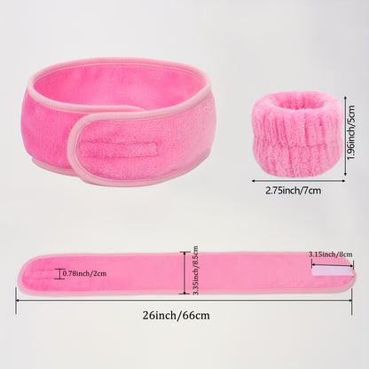 Headband & Wristbands for Face Washing