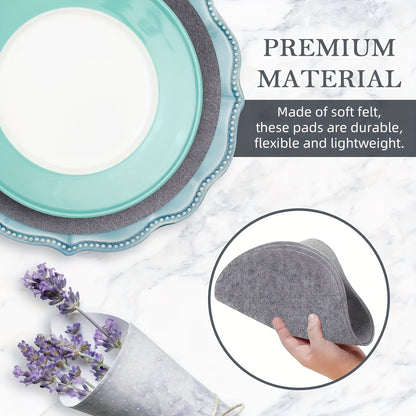 36pcs Round Plate and Pot Mat Set