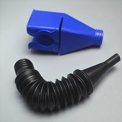 Portable & Foldable Oil Funnel with Quick-Connect Nozzle