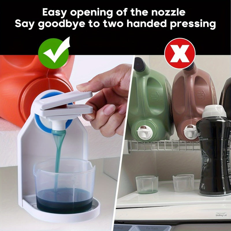 Spill-Proof Laundry Detergent Dispenser Cup Holder