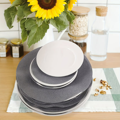 36pcs Round Plate and Pot Mat Set