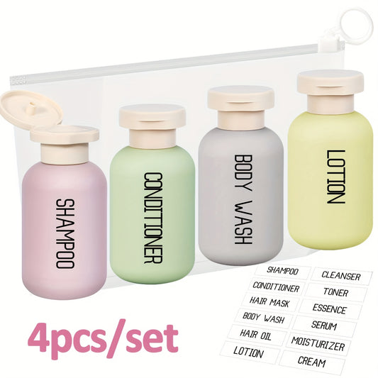 4pcs Travel Squeeze Bottle Set