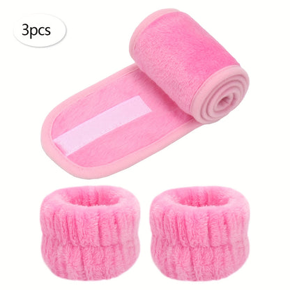 Headband & Wristbands for Face Washing