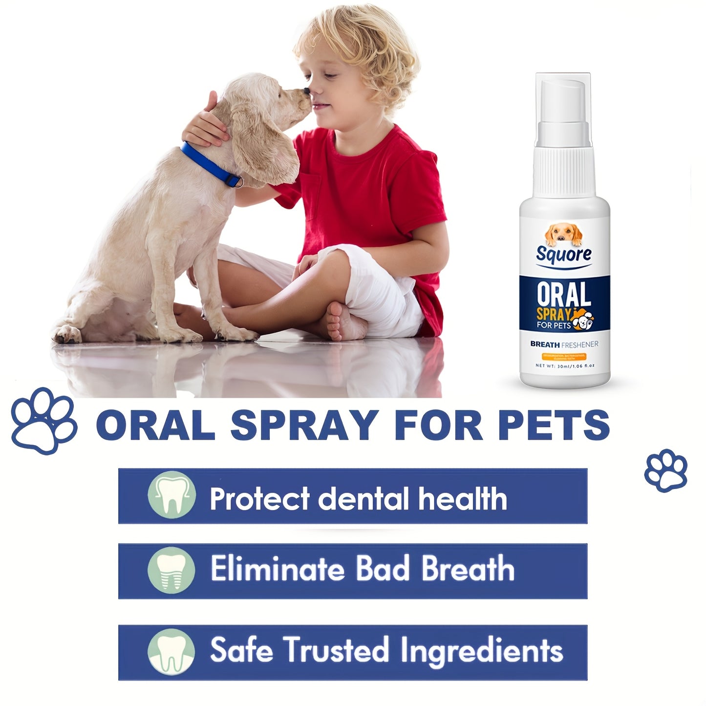 Pet Oral Spray for Dogs & Cats 30ml