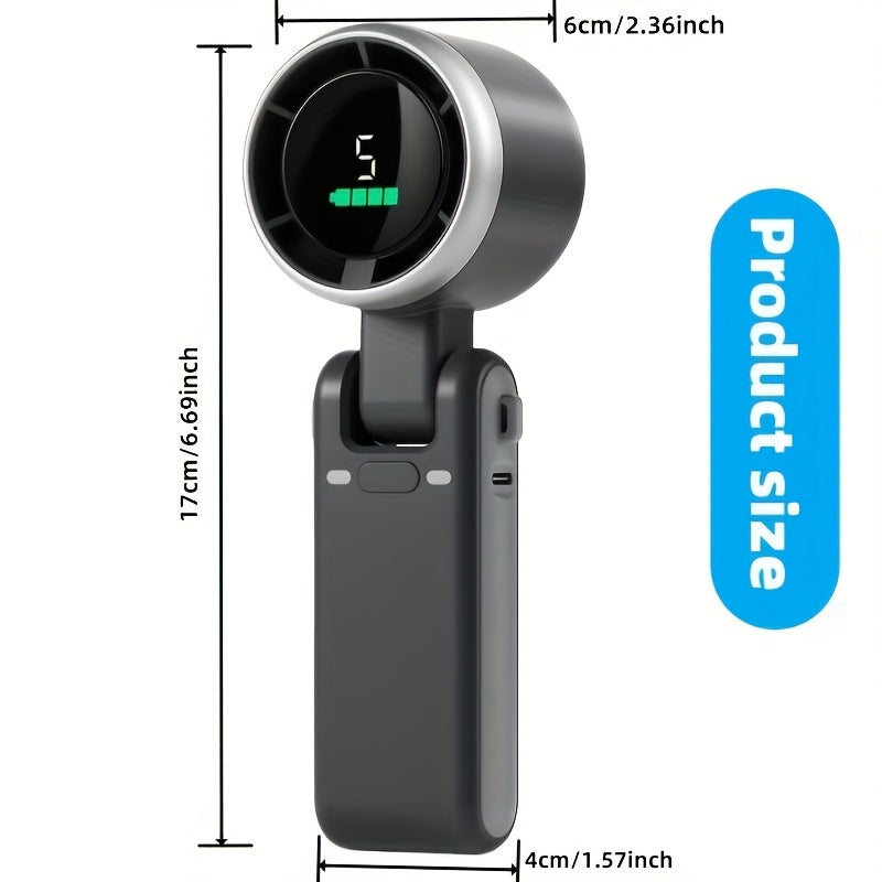Mini Fan with Digital isplay
