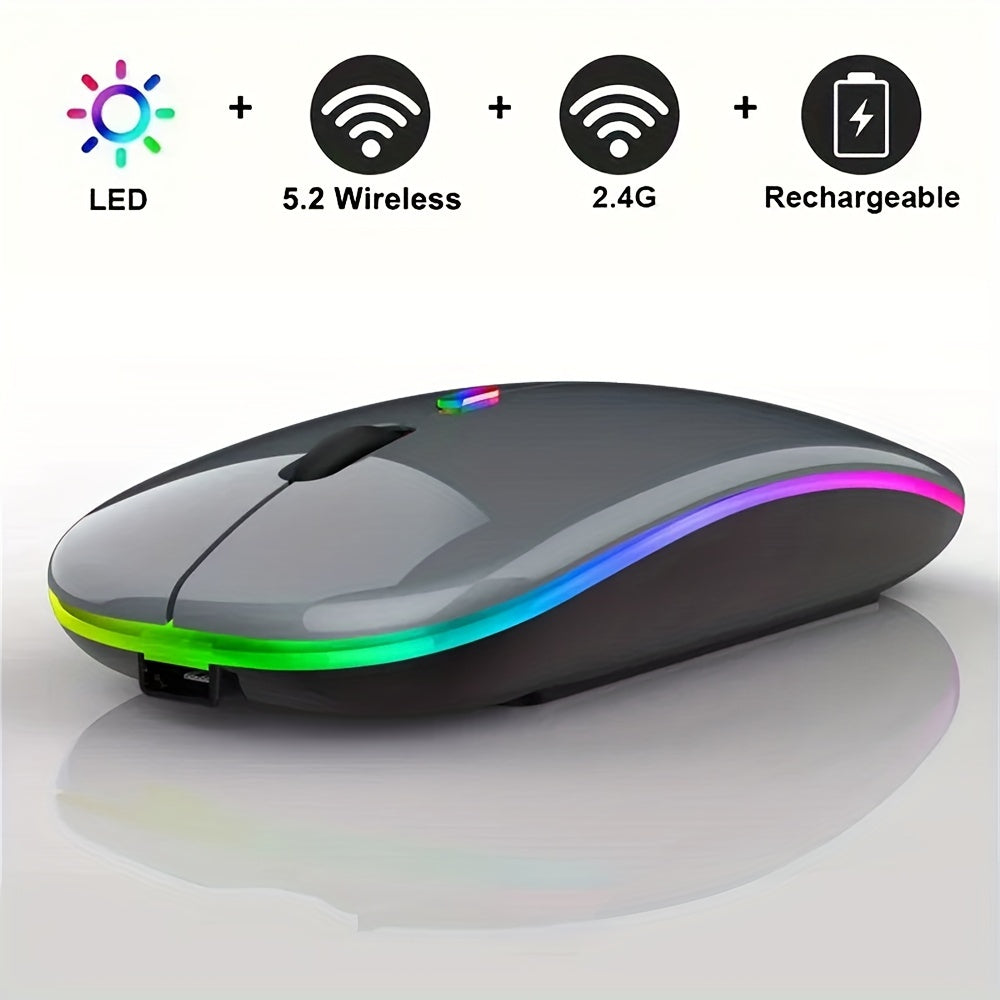Ultra-Thin Rechargeable LED Backlit Wireless Mouse