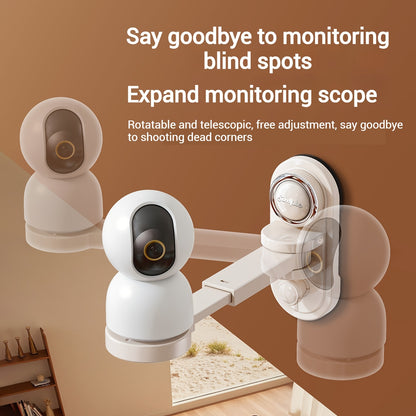 Adjustable Camera Mount with Telescopic Pole & Suction Cup/Wall Bracket