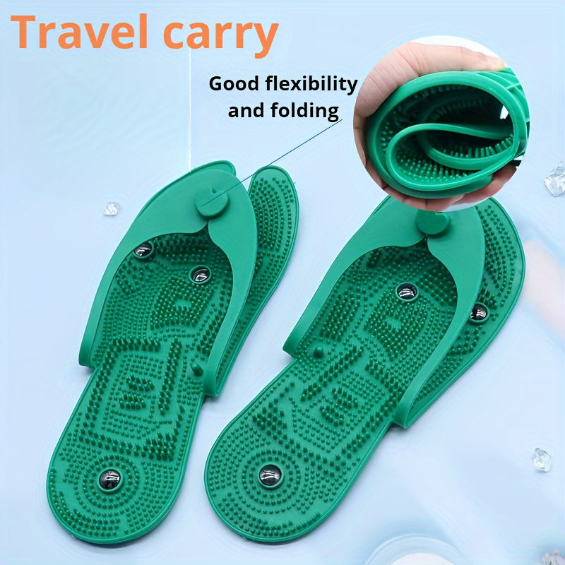 1 Pair of Silicone Acupressure Massage Slippers