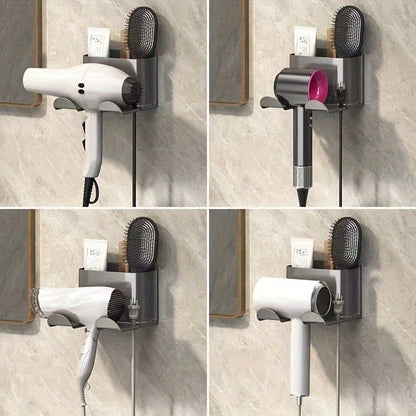 Multi-Functional Wall-Mounted Bathroom Organizer Rack