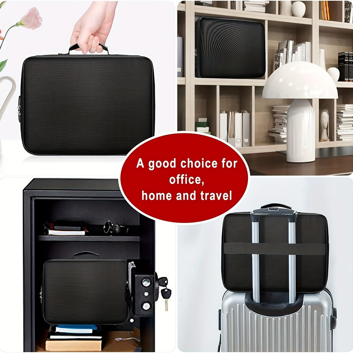 Document Bag With 3 - Layer File Storage Case - HazMarket