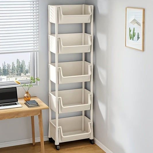 Durable Multi - Layer Organizer Rack with Wheels - HazMarket