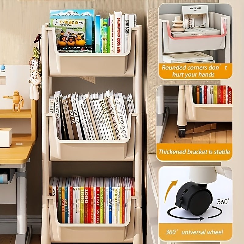 Durable Multi - Layer Organizer Rack with Wheels - HazMarket