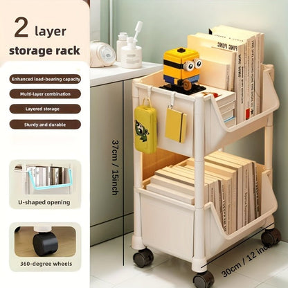 Durable Multi - Layer Organizer Rack with Wheels - HazMarket