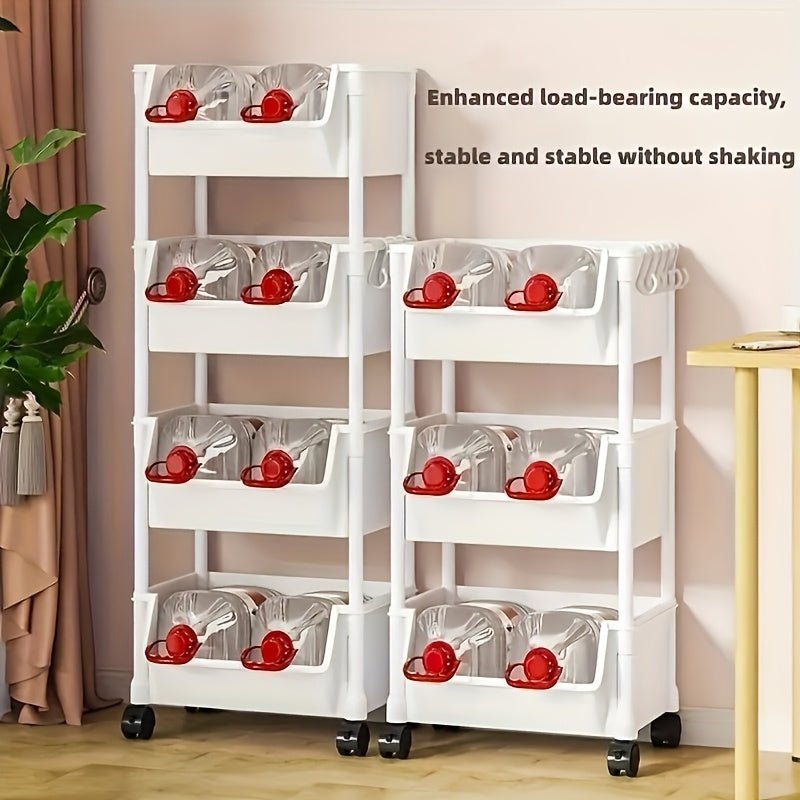 Durable Multi - Layer Organizer Rack with Wheels - HazMarket