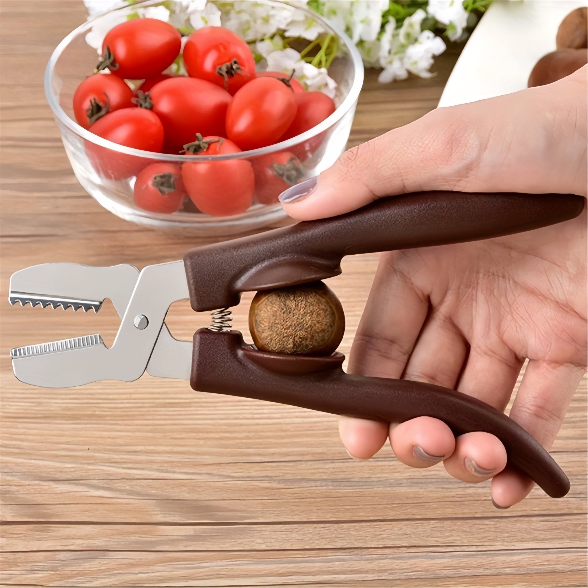 Durable Stainless Steel Chestnut Cracker & Nut Peeler - HazMarket