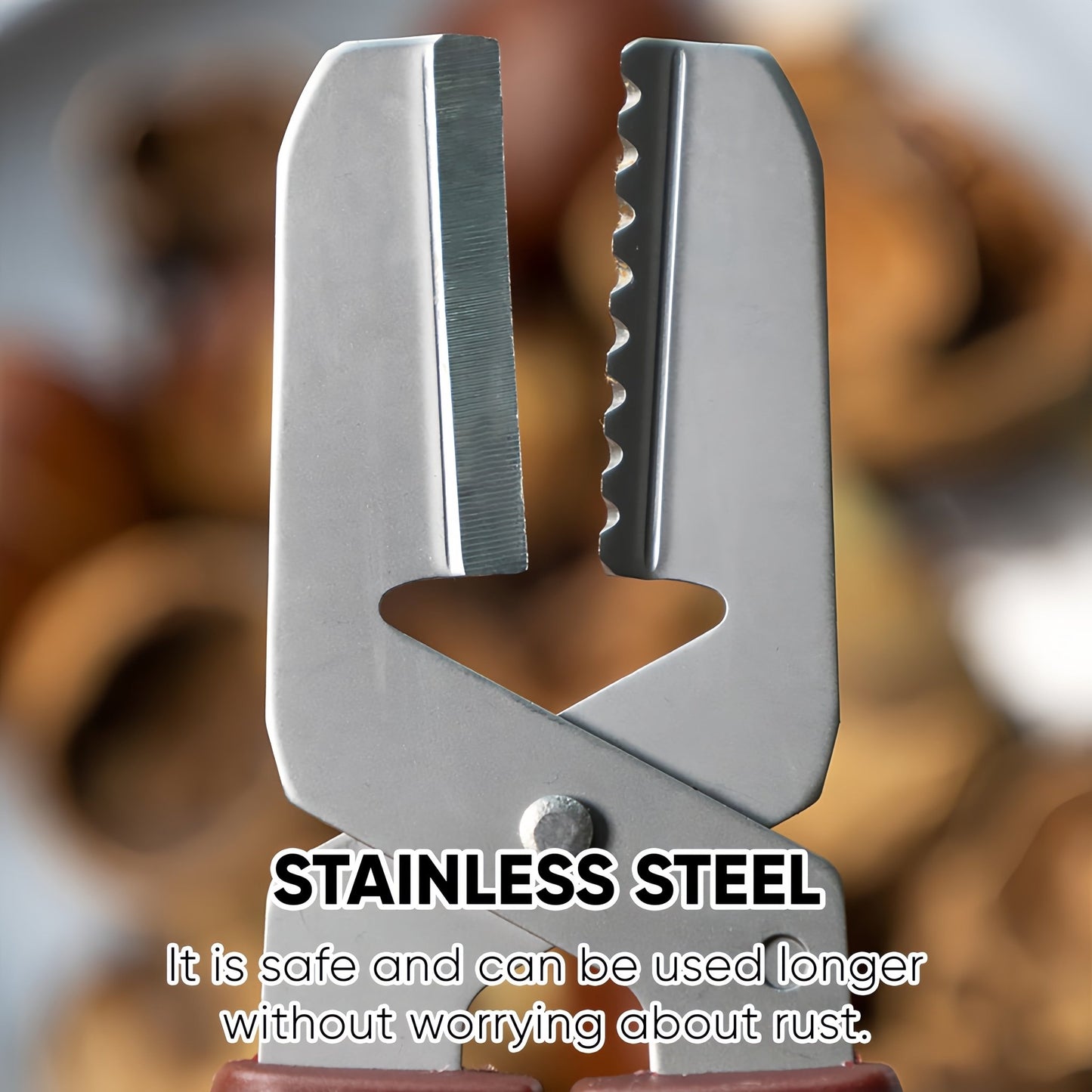 Durable Stainless Steel Chestnut Cracker & Nut Peeler - HazMarket
