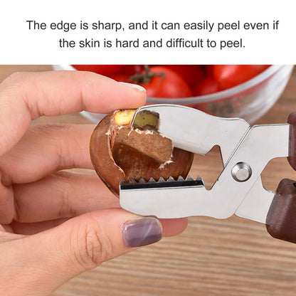 Durable Stainless Steel Chestnut Cracker & Nut Peeler - HazMarket