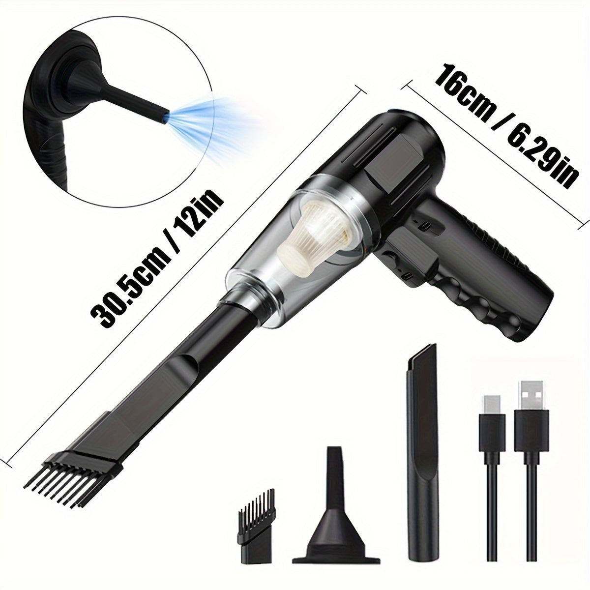 Versatile Handheld Vacuum Cleaner